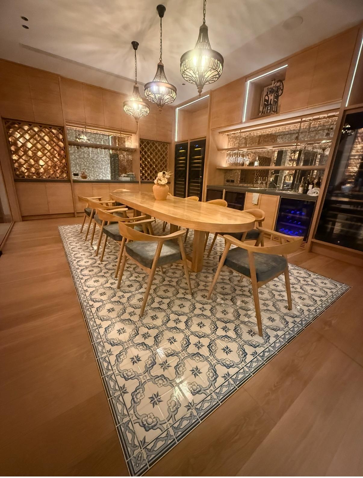 Avadina Hills dining and wine room