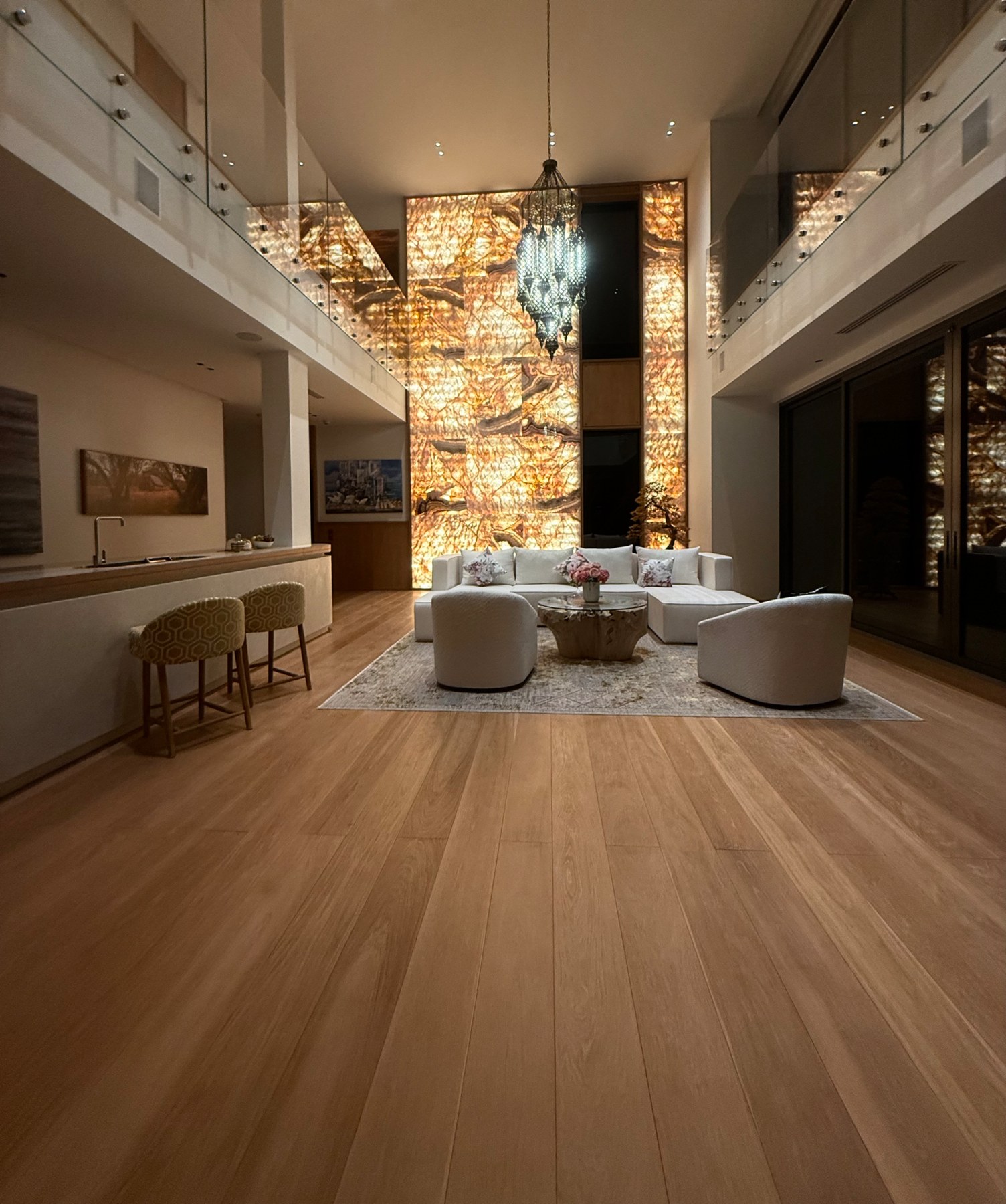 Avadina Hills double-height living room