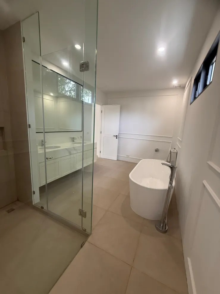 Villa BangJo bathroom with freestanding tub